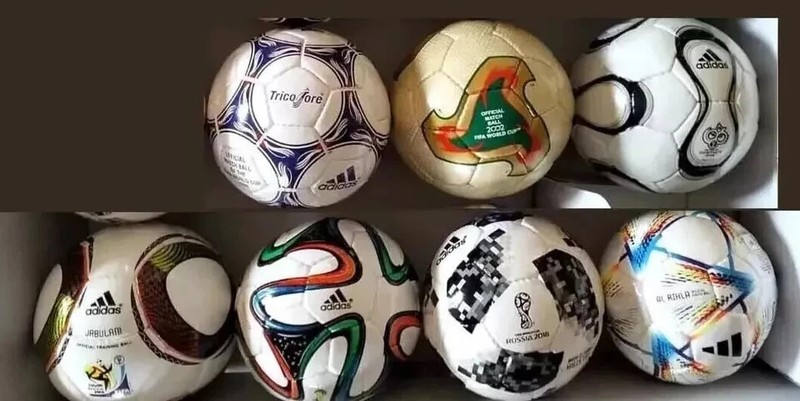 HISTORICAL SOCCER BALL SET OF 7 PCS FIFA WORLD CUP 1998 TO 2022 SIZE 5 gallery