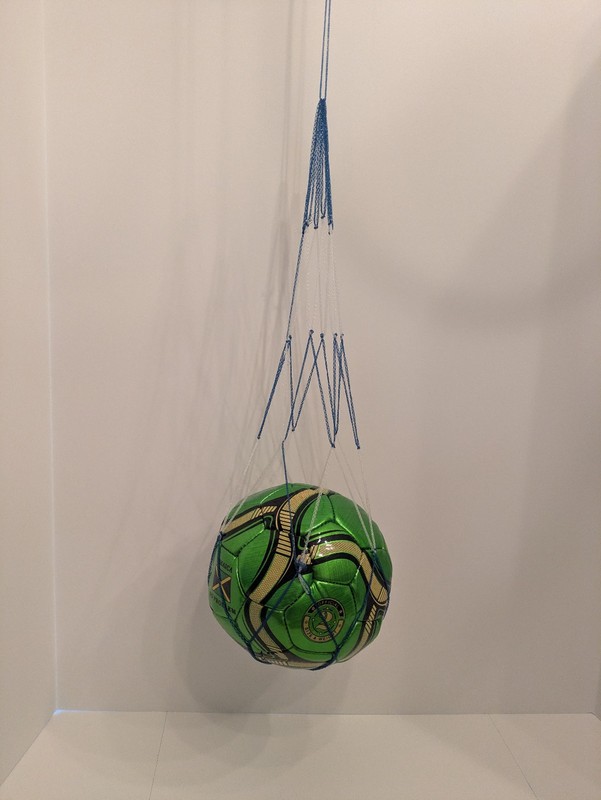 SOCCER BALL / FOOTBALL - Size 2 JAMAICA Deflated Black, Green, & Gold gallery
