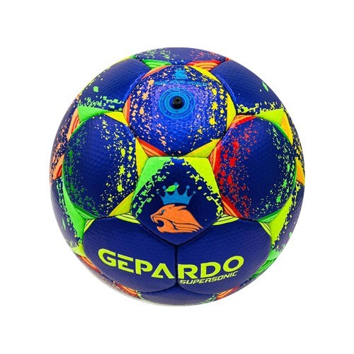 GEPARDO SUPERSONIC hand sewing OFFICIAL MATCH BALL (purple and multi ) size-5 gallery