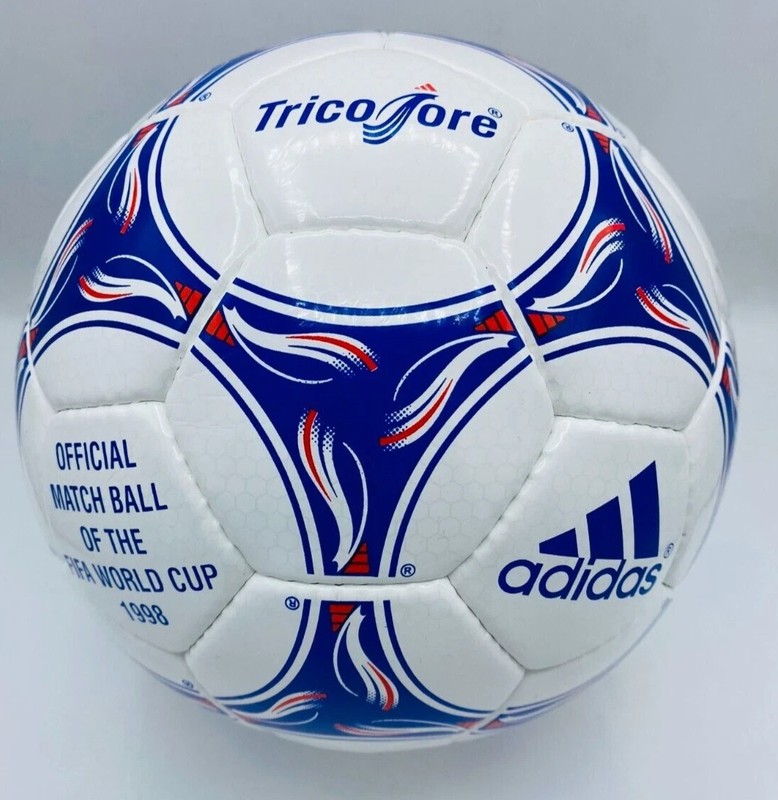 Adidas Tricolore FIFA World Cup France 1998 Official Match Soccer Ball Size 5