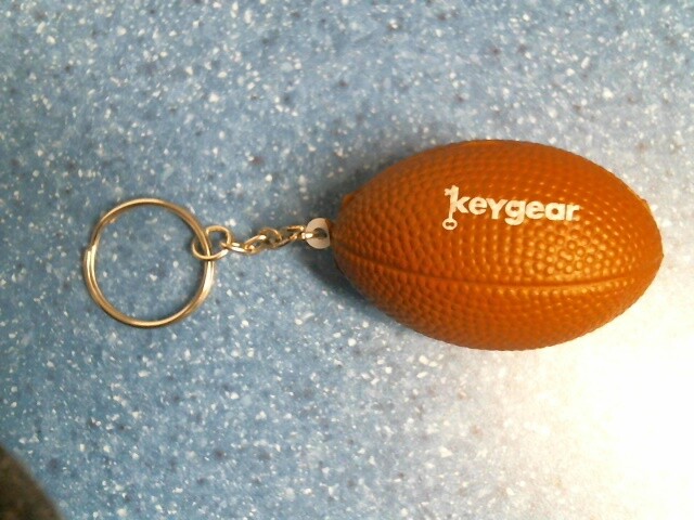 Key Gear Football, Squeezable Stress Ball, FREE SHIPPING