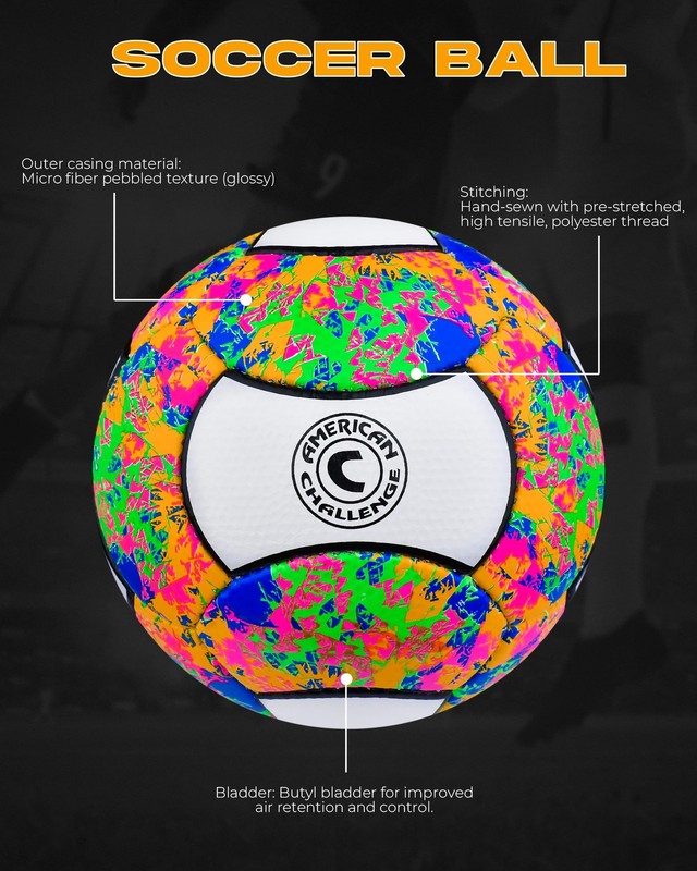 Carnaval 18 Panel Soccer Ball (Confetti, 4) gallery