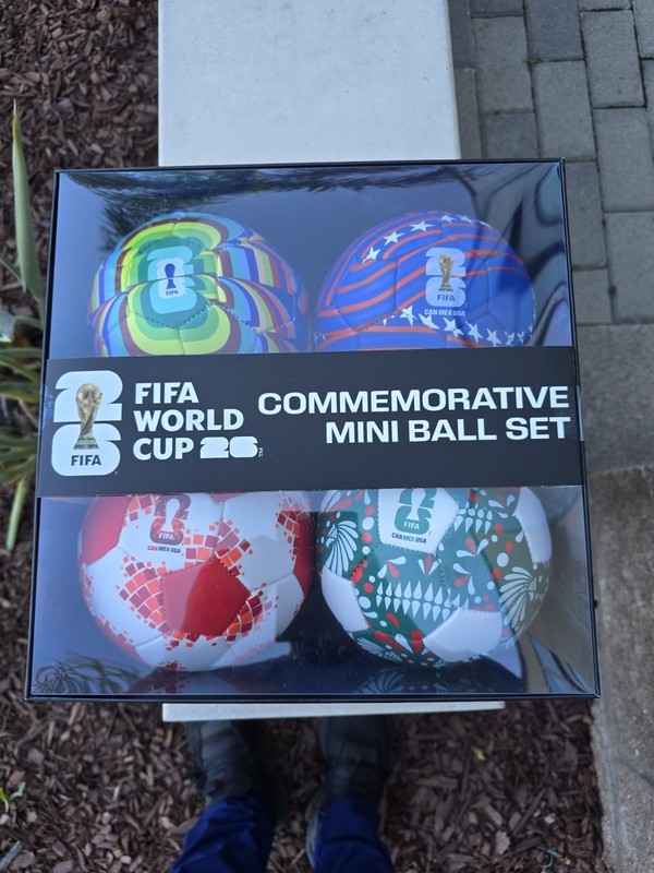 FIFA World Cup 2026 Commemorative Mini Ball Set 4 Pack CAN MEX USA 26 – In Stock
