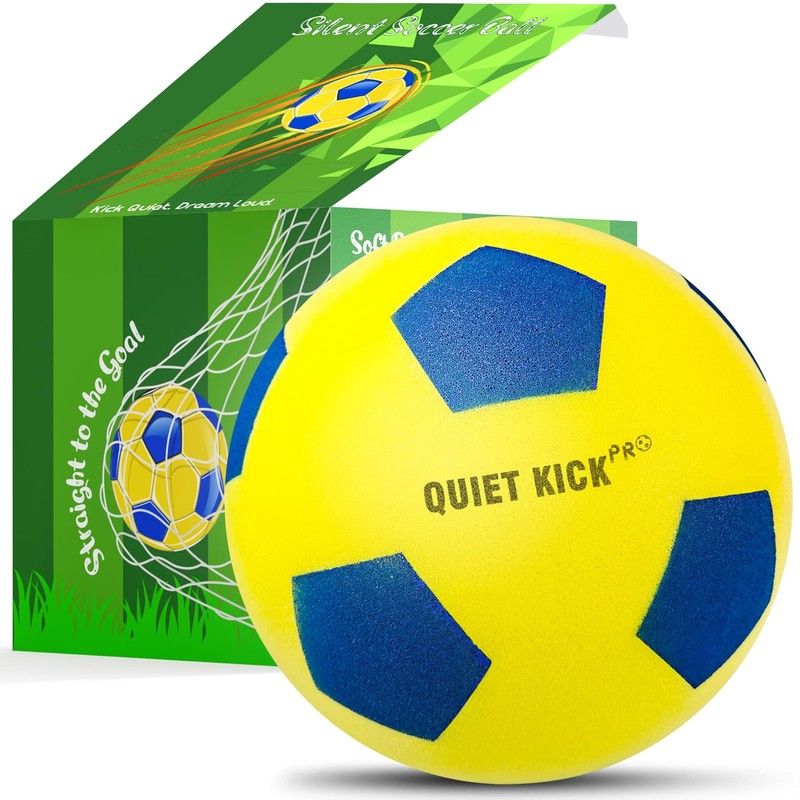 Silent Soccer Ball Pro Weighted Indoor Training MultiSport Dribbling Practice Fo