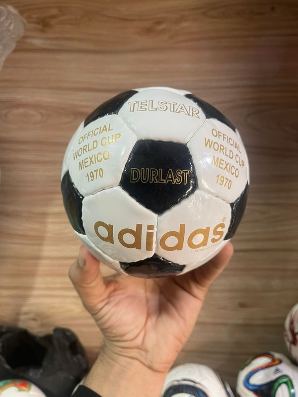 ADIDAS TELSTAR DURLAST MEXICO 1970 Leather Soccer Football Match Ball in Size 5