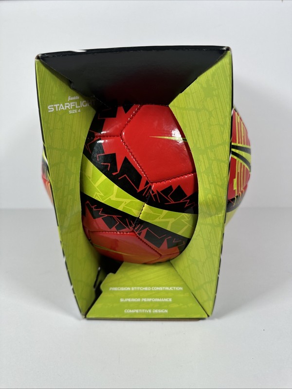Franklin MS5 Starflight F-3000 Composite Soccer Ball, Red/Black, Green gallery