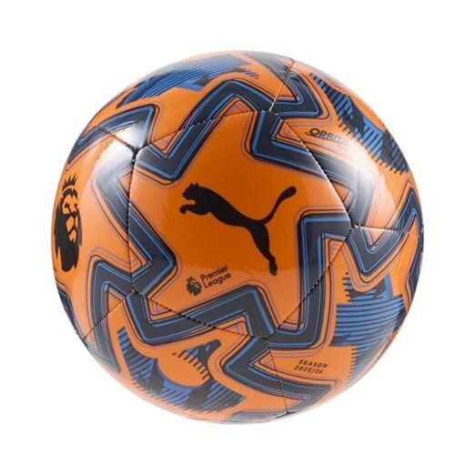 Puma Orbita Play Premier League Machine Stitched Soccer Ball 4 Orange