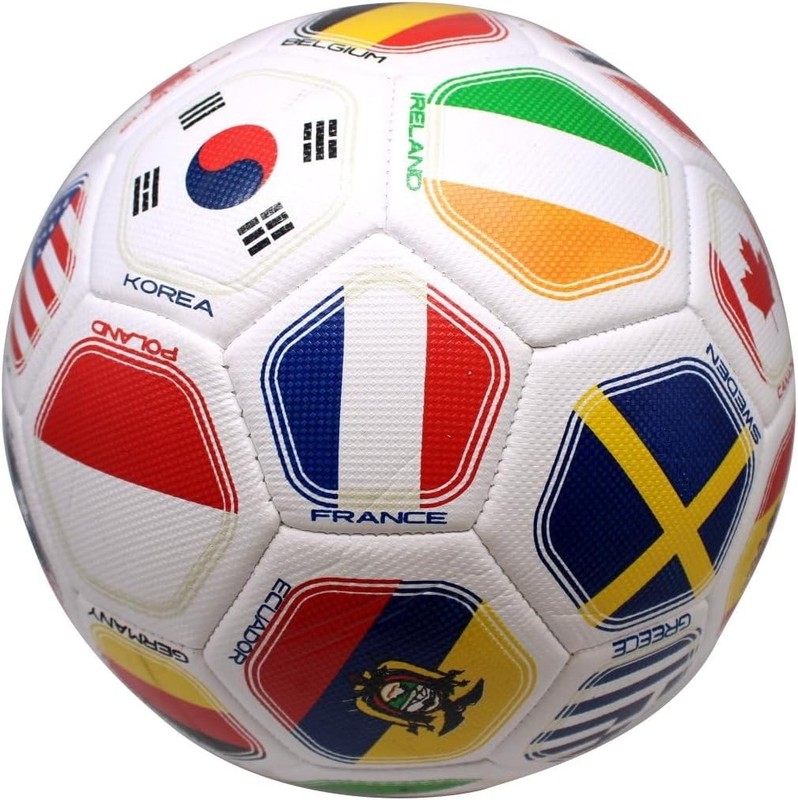 World Flag Soccer Ball - Size 5 Stitched Construction gallery