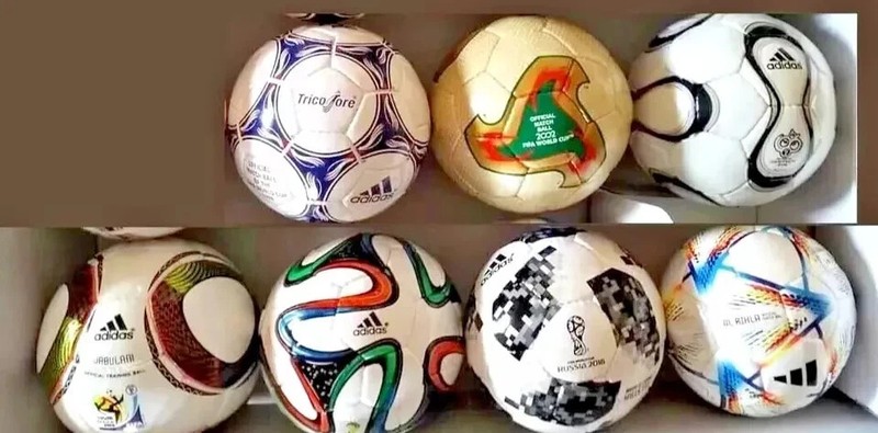 HISTORICAL SOCCER BALL SET OF 7 PCS FIFA WORLD CUP 1998 TO 2022 SIZE 5 gallery
