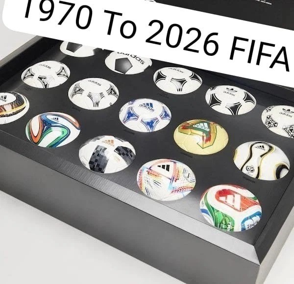 FIFA World Cup Ball Collection 1970–2026 Size 5 Soccer Balls Set