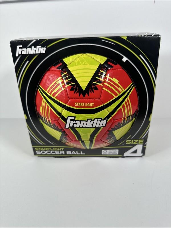 Franklin MS5 Starflight F-3000 Composite Soccer Ball, Red/Black, Green gallery