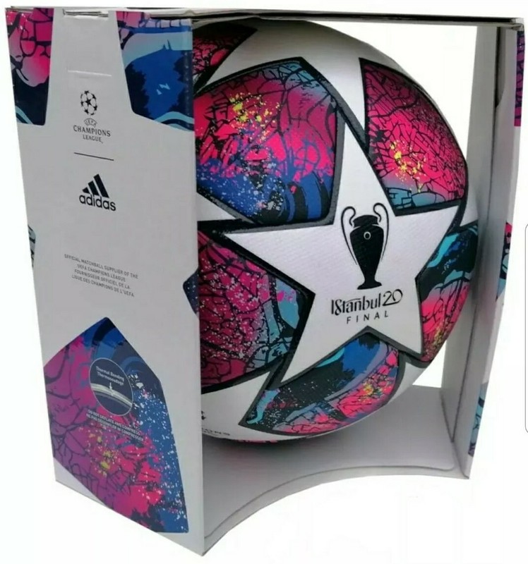 Istanbul Adidas 2020 OFFICIAL MATCH SOCCER BALL (BRIGHT purple /yellow drops)