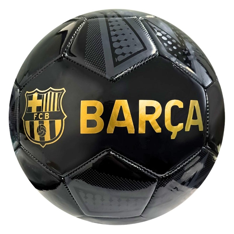 Officially Licensed FC Barcelona Soccer Ball – FCB95BL Black Size 5