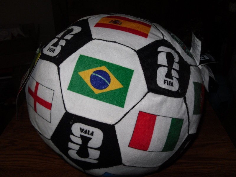 FIFA World Cup 2026 Teams FLAGS Plush Soccer Ball 9.5 inch