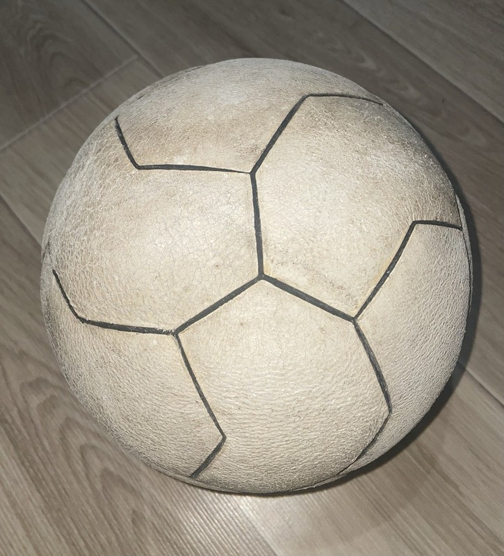 Vintage 1973 (Made In Czechoslovakia) Professional Leather Soccer Ball.Football