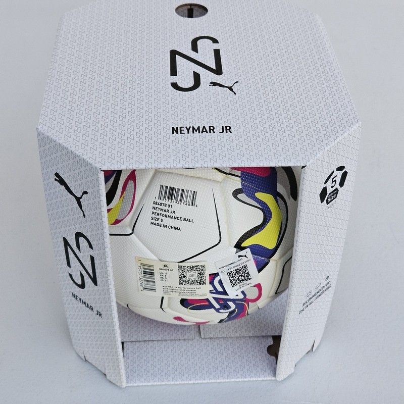 PUMA Neymar Jr Performance Soccer Ball All Conditions Size 5 White 084078-01 gallery