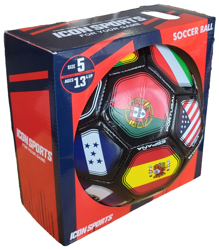 NEW Multi-Nation Soccer Ball Football Size 5