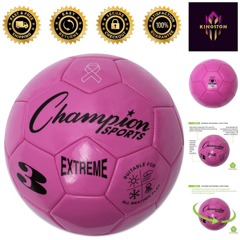 Extreme Series Soccer Ball – Size 3 Pink, Soft Touch for Training & Outdoor Fun