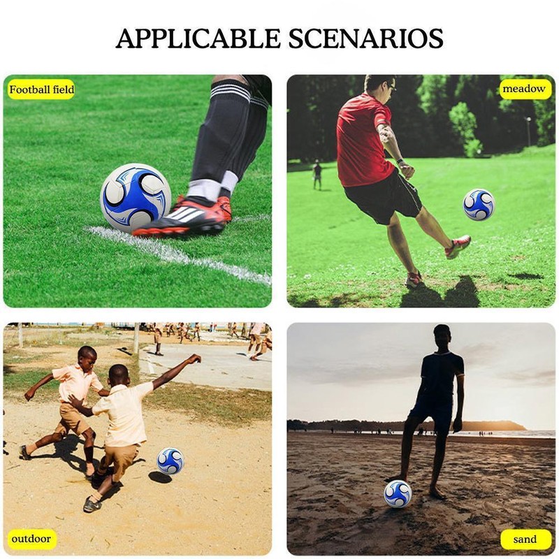 Standard Size 4 Soccer Ball PU Material Non Inflatable Shipping Lot N1 I6D3 A7N4 gallery