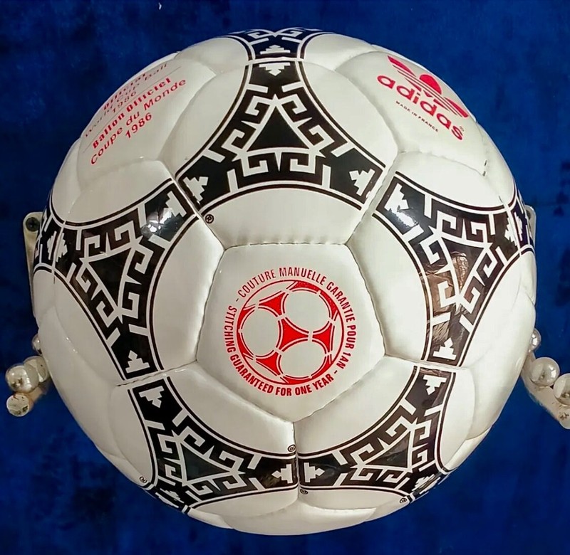 Adidas Azteca Mexico red stamp Official World Cup 1986 Ball Soccer Ball Size 5 gallery