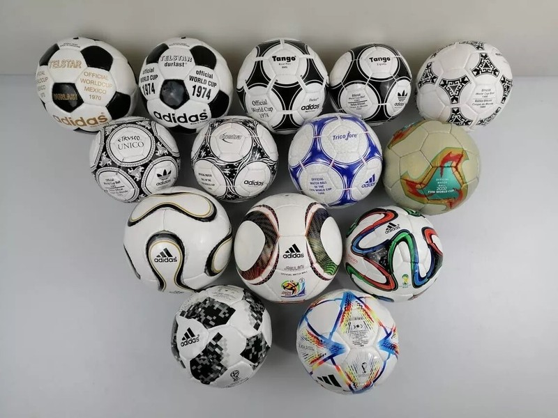 ADIDAS HISTORICAL MINI BALL SET OF 14-BALLs FIFA WORLD CUP 1970 TO 2022