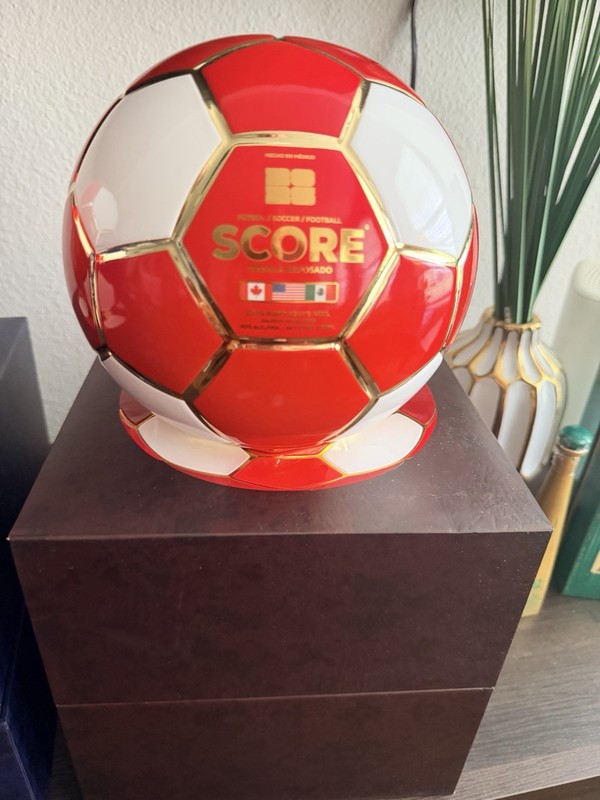 FIFA World Cup Canada ￼SCORE Reposado Ceramic Soccer Ball