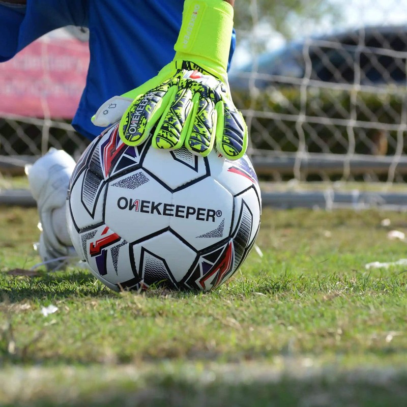 ONEKEEPER Size 5 Hand Stitched Soccer Ball – Premium Training Ball gallery