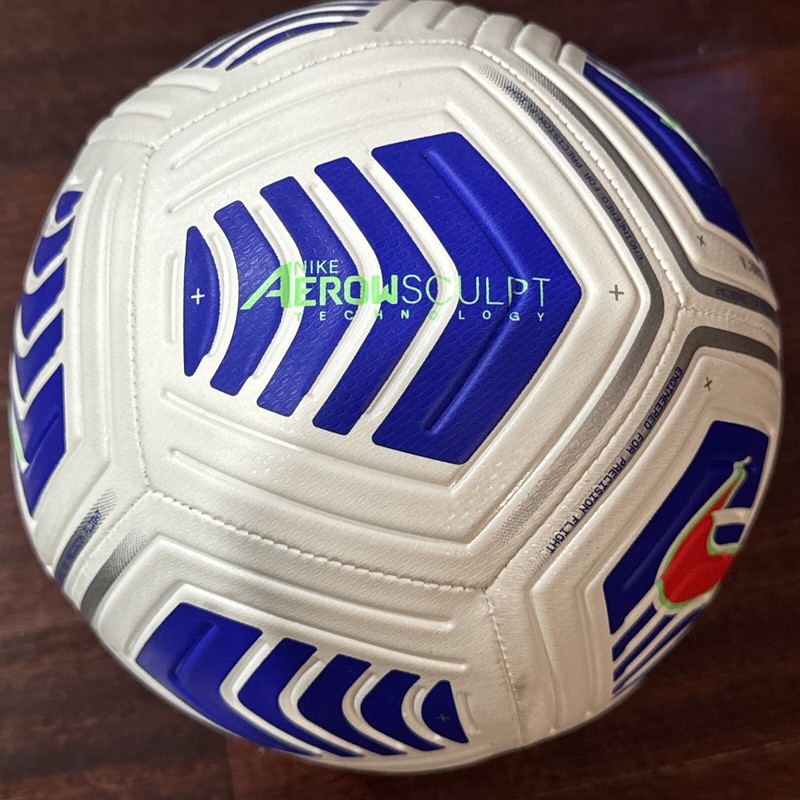 Nike Strike 20-21 AerowSculpt Match Soccer Ball White/Blue/Red - Size 5 gallery