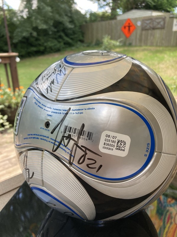 Adidas +Teamgeist 2007 MLS Cup Final Official match Ball COA Signed Authentic gallery
