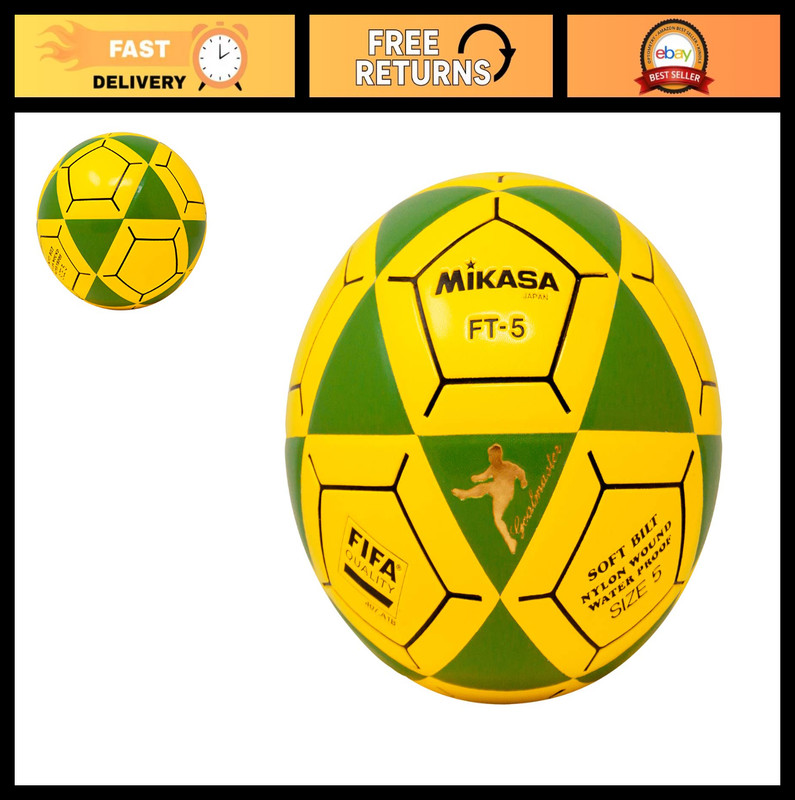 Size 5 Soccer Ball - Green/Yellow, Durable Training & Match Ball for All Ages