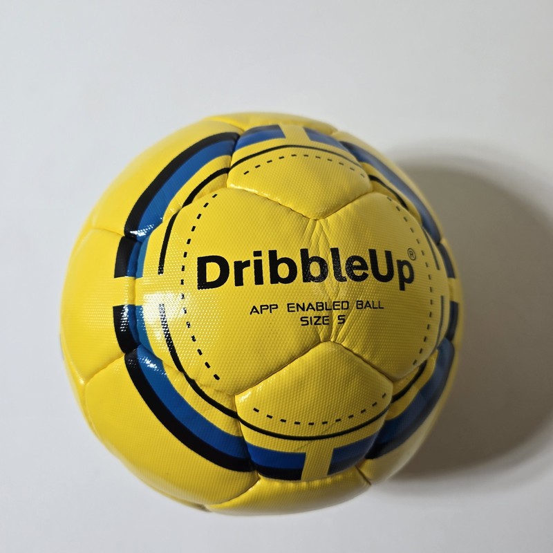 Official Dribble Up Smart App Enabled Yellow Training Soccer Ball Only (Size 5)
