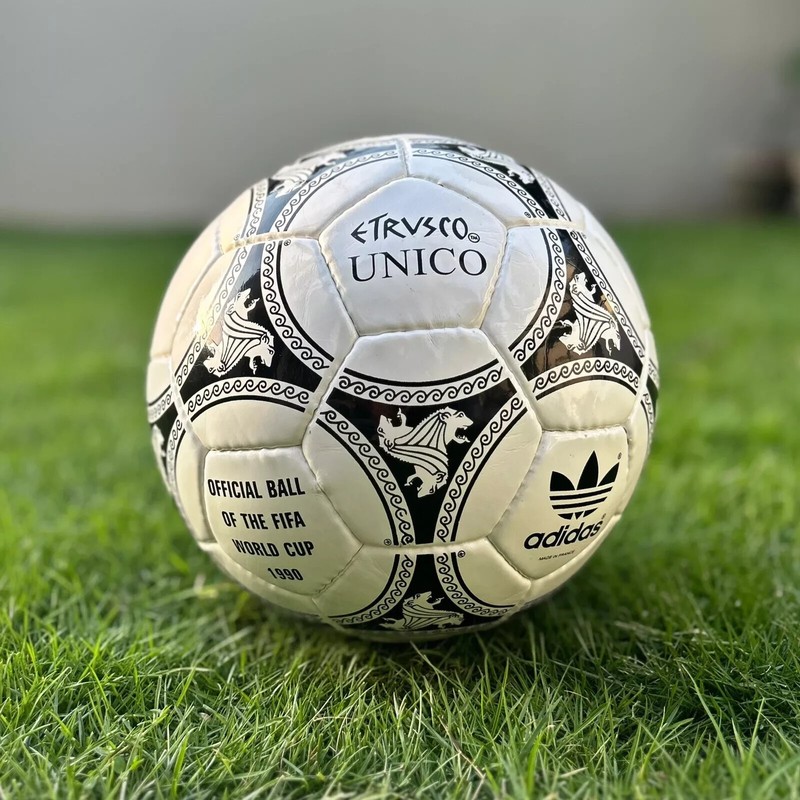 1990 World Cup Style Football Size 5 | Retro Etrusco Design | Made in Sialkot