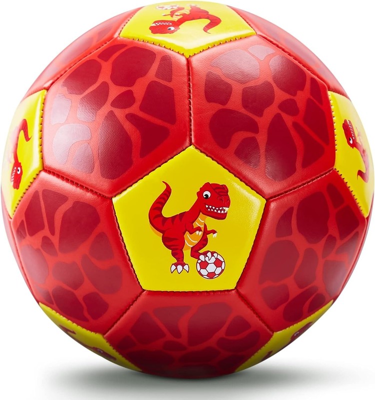 Size 3 Soccer Ball Set with Pump and Mesh Bag – Dinosaur – Outdoor Toys for Kids
