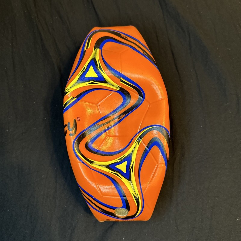 GlowCity Light Up LED Light Up Soccer Ball- Orange/blue Size 5
