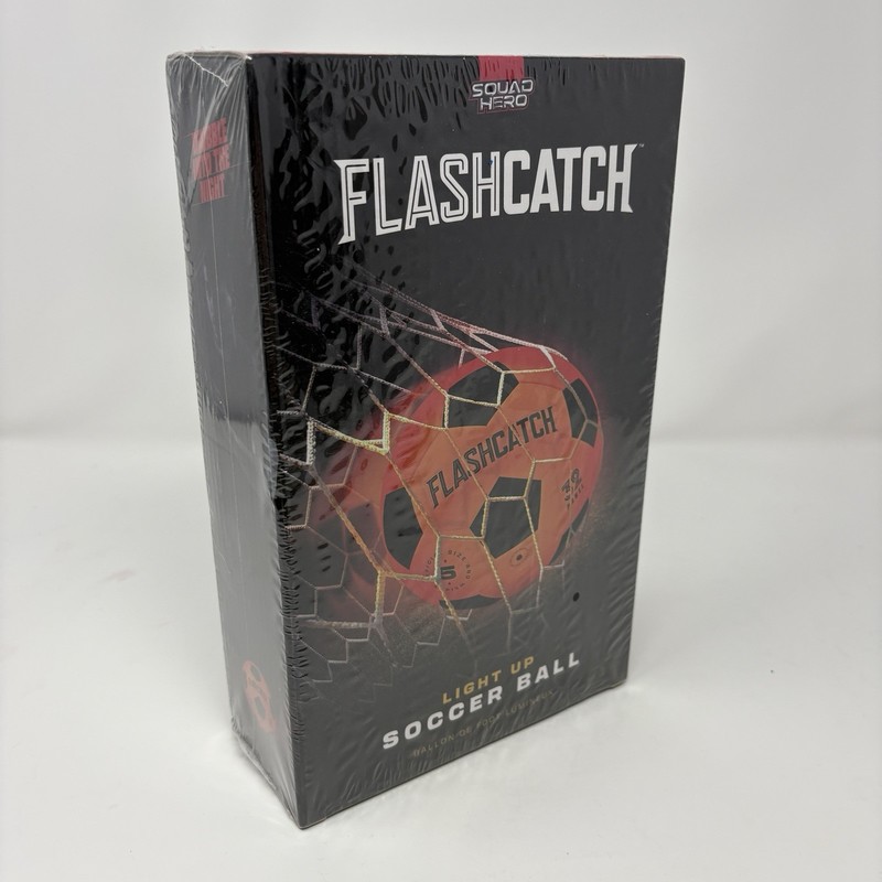 Squad Hero FlashCatch Light Up Soccer Ball Glow In The Dark #5 Official Size New