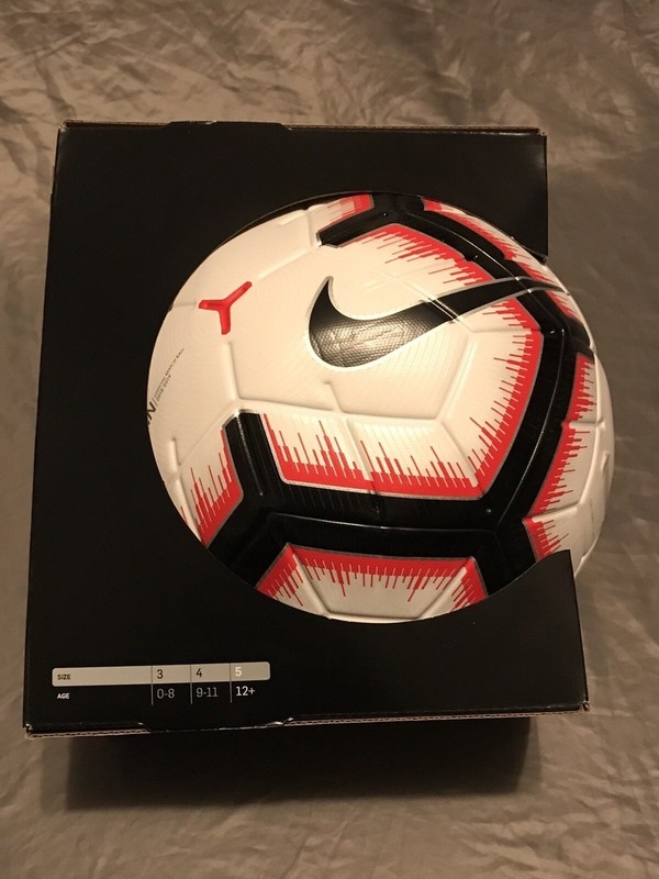 Nike Merlin soccer ball featuring a FIFA Quality Pro certification gallery