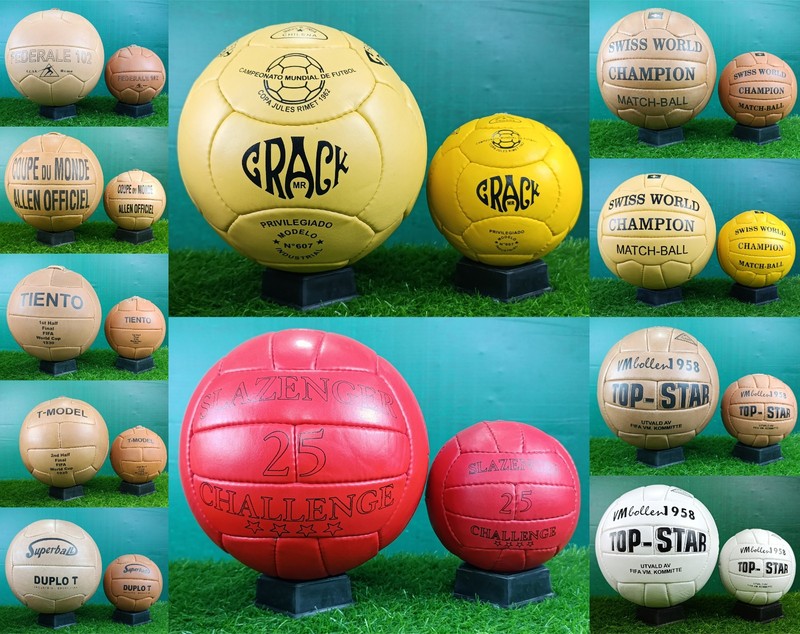 22 Pcs Set Of Mini & Size 5 Vintage Historical 1930 – 1966 Soccer Balls