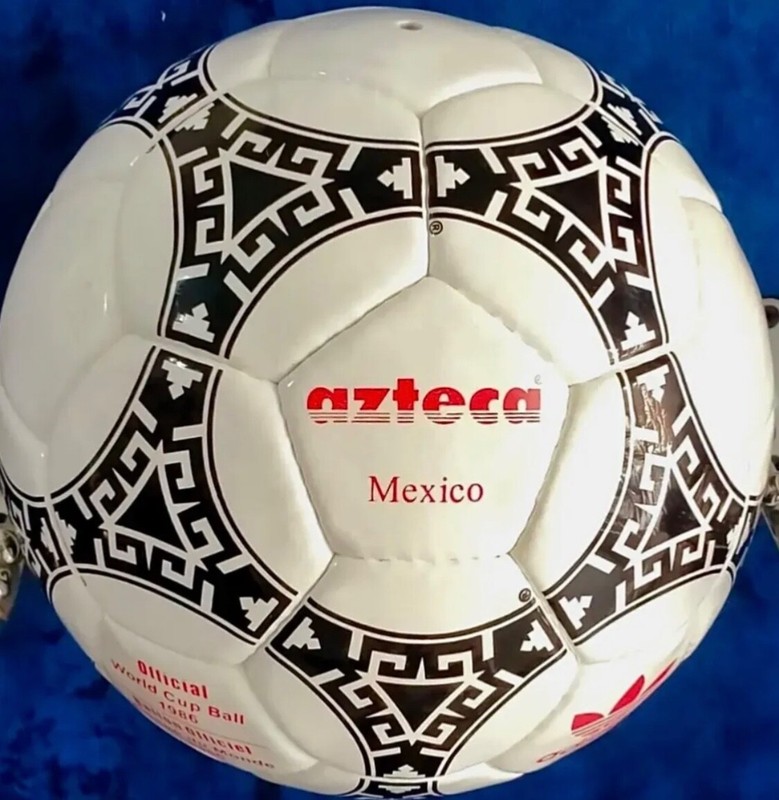 Adidas red stamp Azteca Mexico Official World Cup 1986 Ball Soccer Ball Size 5