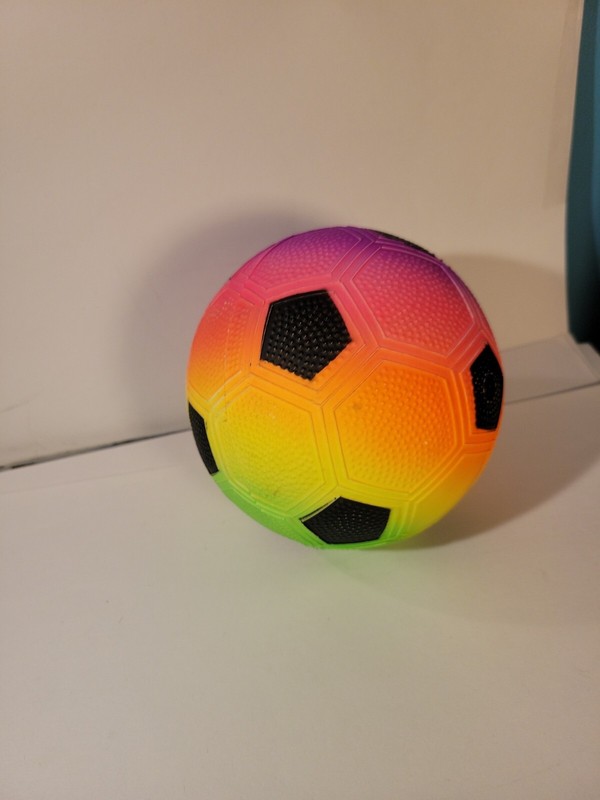 Rubber Inflateable Rainbow Soccer Ball gallery