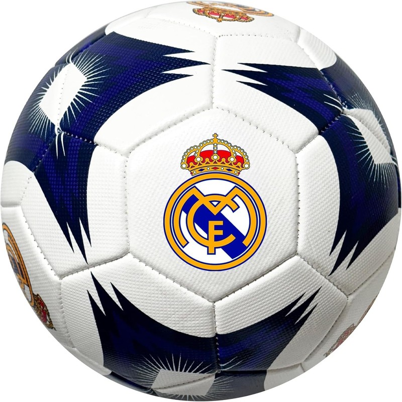 Icon Sports Real Madrid Soccer Ball, for All Ages - Size 2,4 and 5, 2, White