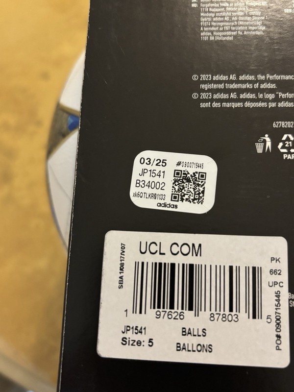 UCL Ball Sz 5 gallery