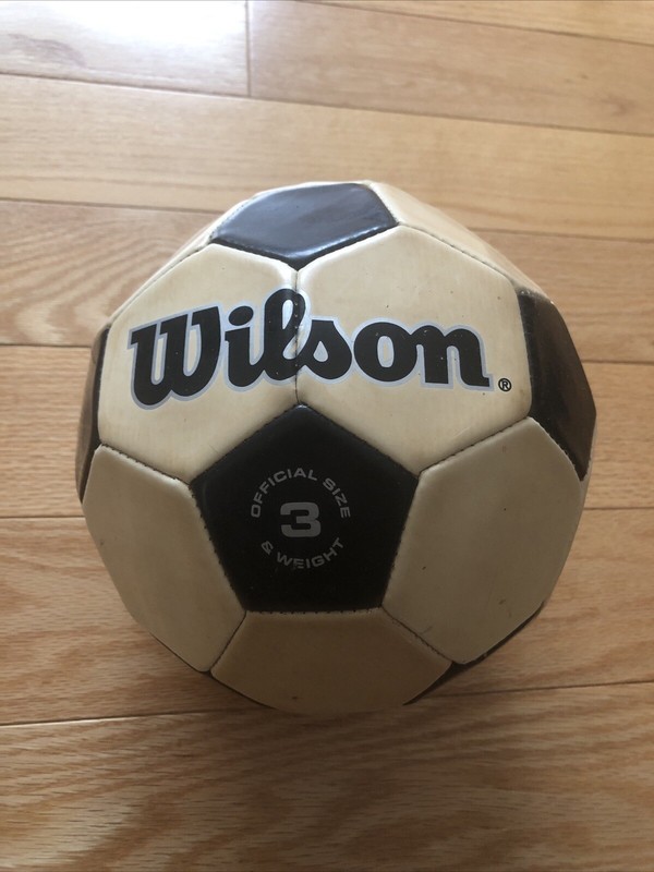 WILSON Traditional Soccer Ball Size 3 Black/White Pre-Owned