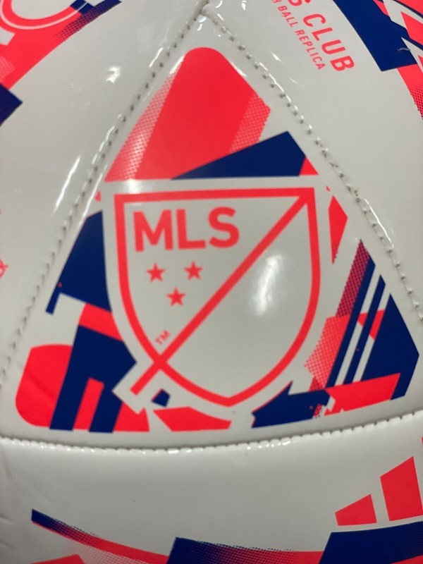 ADIDAS MLS 24 TRAINING BALL SIZE 5 ONLY WHITE / SOLAR RED / GLOW BLUE gallery