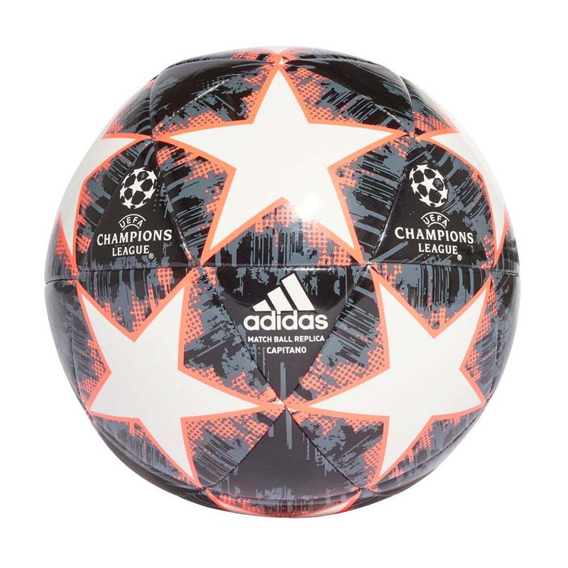 ADIDAS FINALE 18 CAPITANO BALL SIZE 3, BLACK/WHITE/RED *DISTRESSED PKG