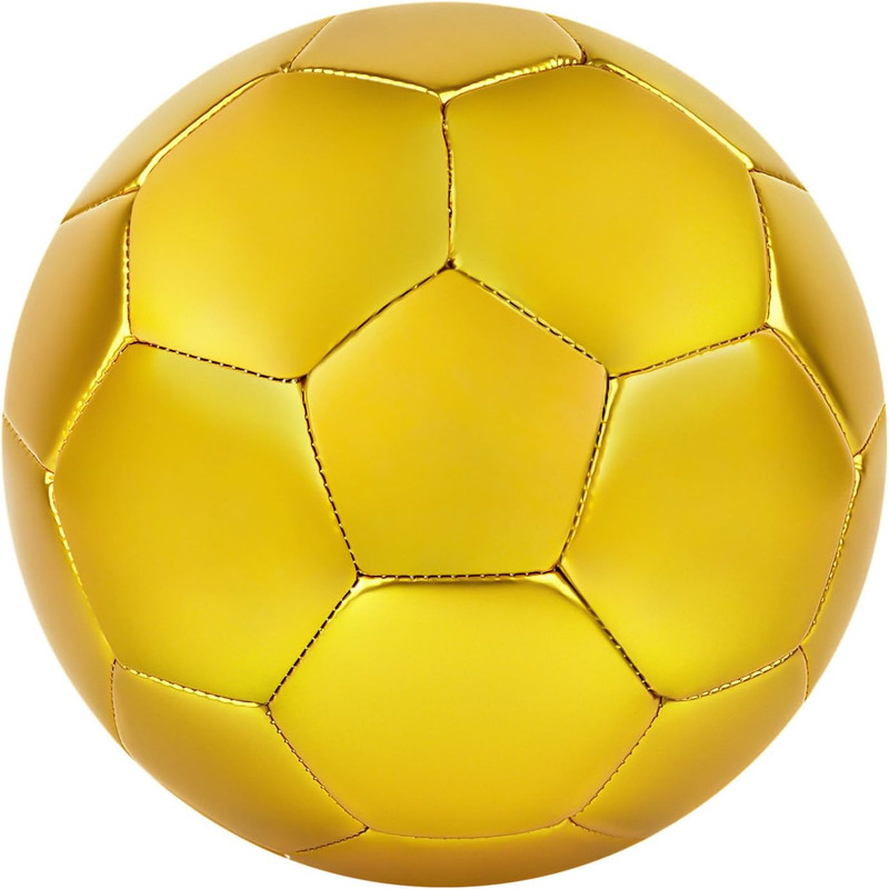 Size 5 Gold Color Soccer Ball, Official Match Size Golden Soccer Ball, Gift Idea