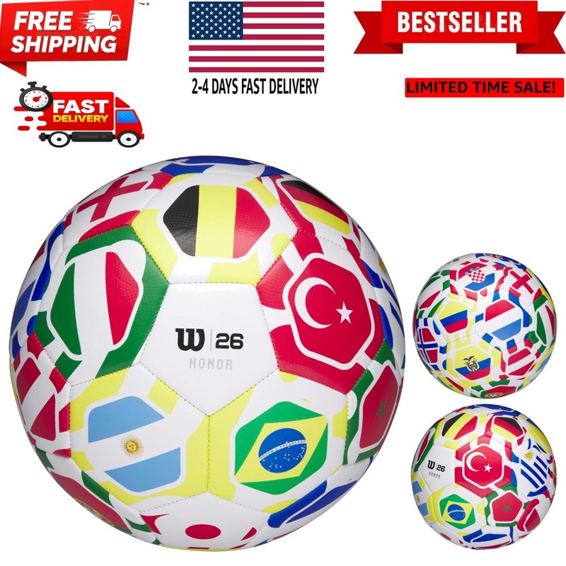 Honor Soccer Ball – Size 5, Multicolored