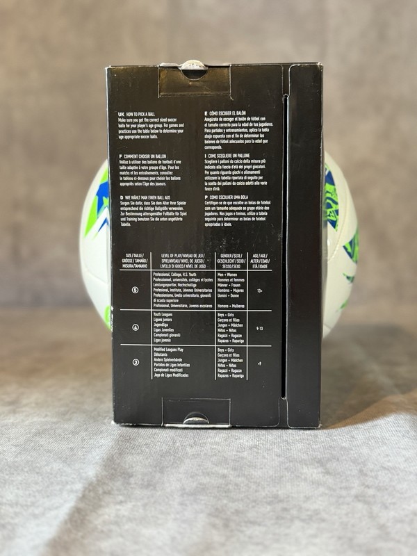 NEW Adidas MLS Club Match Soccer Ball Replica Size 4 Blue, Green & White gallery