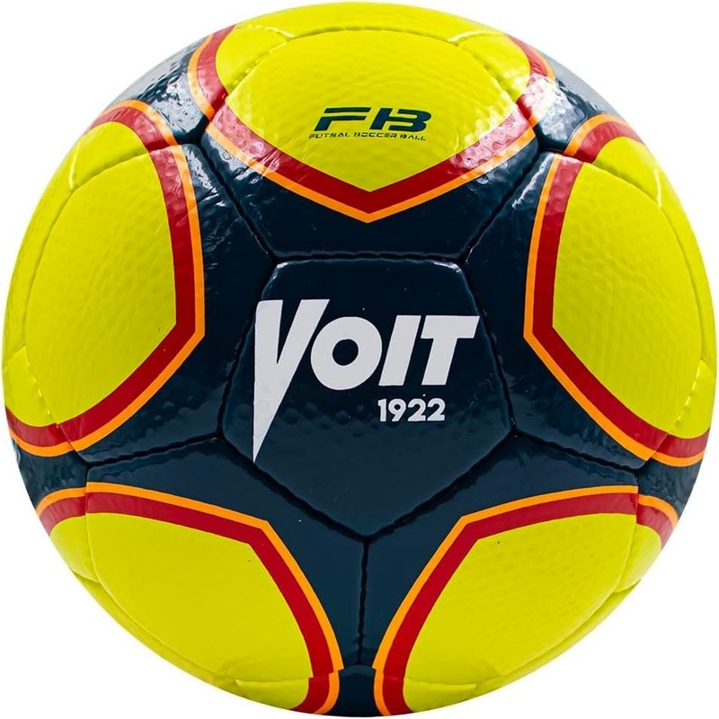 Voit Futsal Ball No.4 S300 Hand-Stitched 32 Panel Low Bounce Indoor Soccer Ball