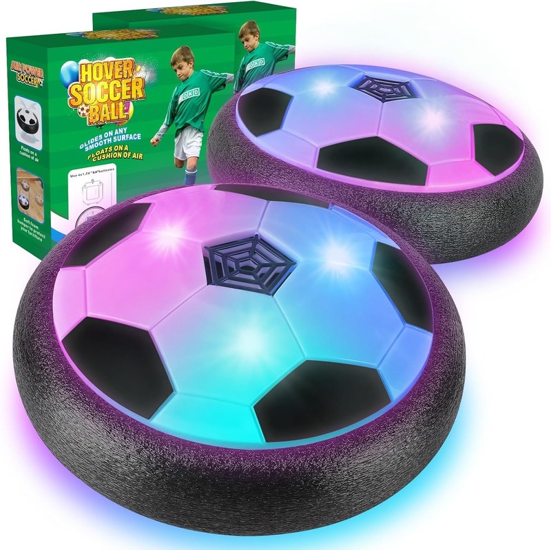Air Floating Soccer Toy 2-Pack with Batteries - Indoor Games for Ages 3-12 gallery