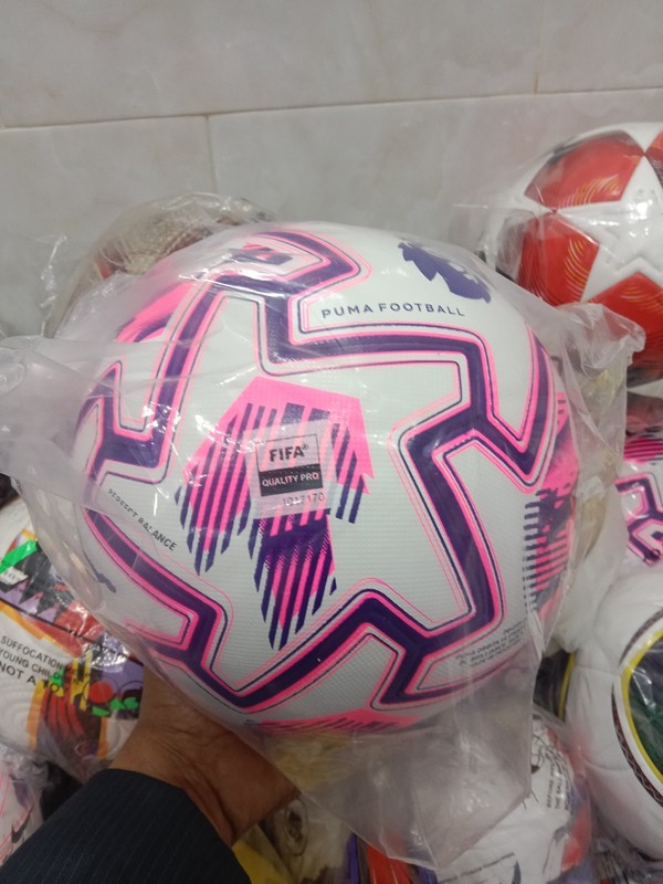 PUMA Football Soccer Ball Size 5 White Pink Purple FIFA Quality Pro Match Traini
